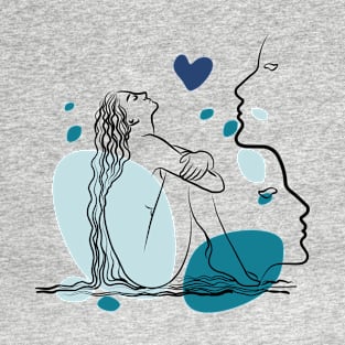 Contemplative Women T-Shirt